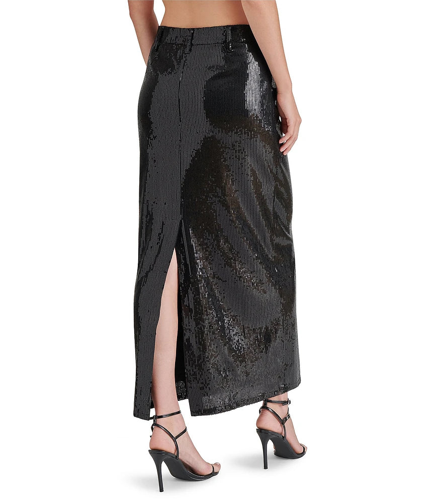 Reid Skirt in Black Sequins