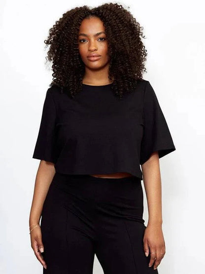 Ponte Short Sleeve Top