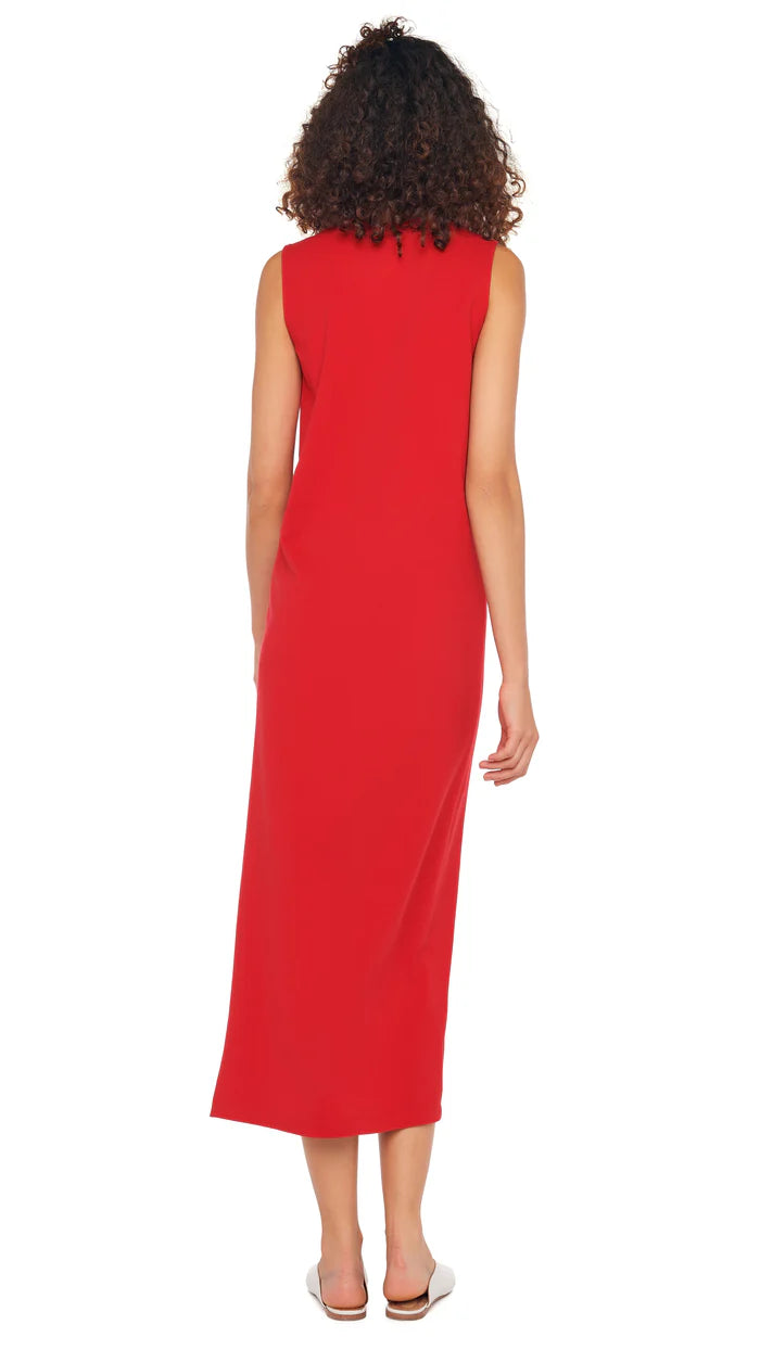 NK Sleeveless Tailored Terry Side Slit Gown