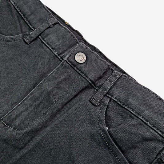 Skinny Twill Pant in Vintage Black