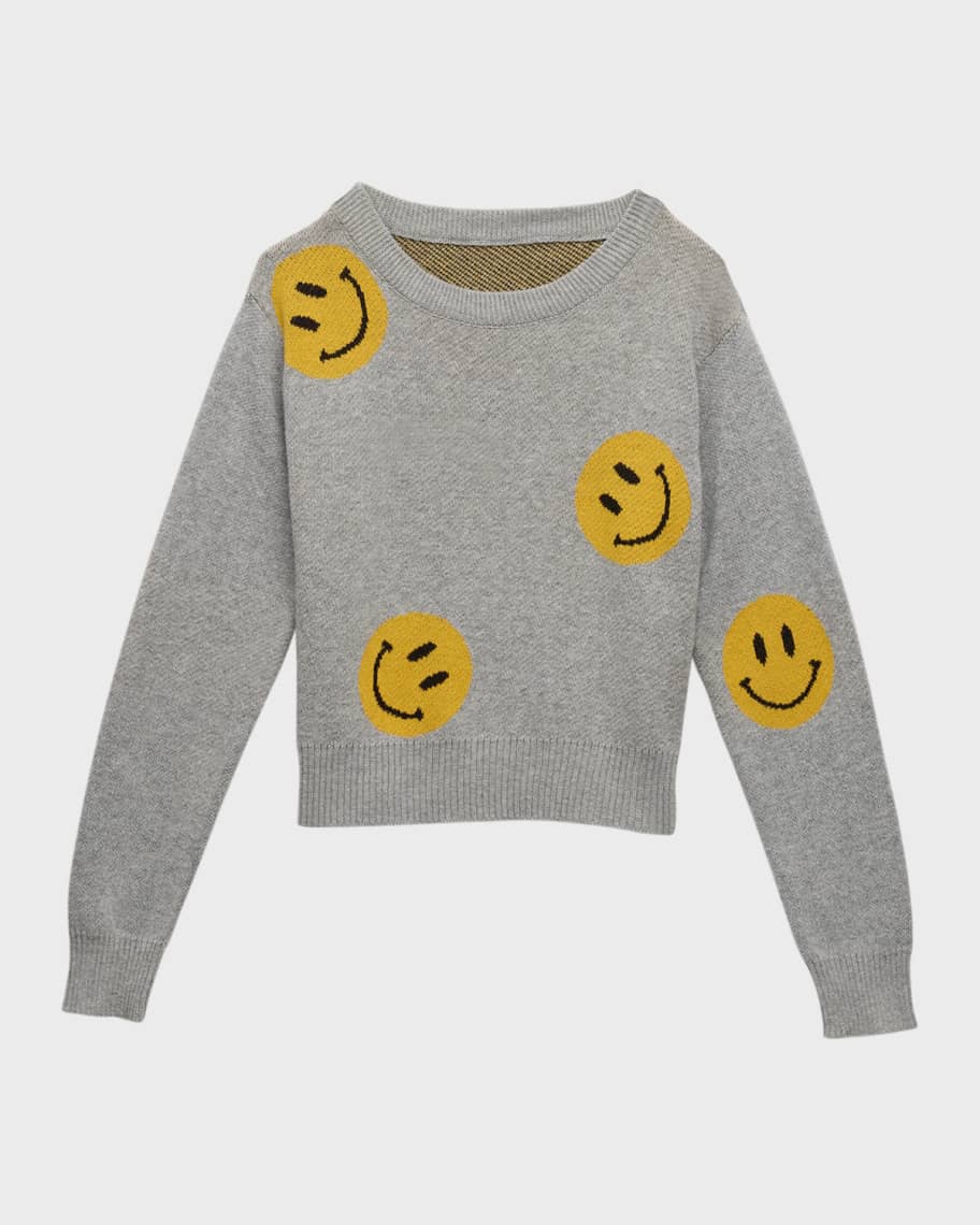Big Kids Smiley Face Sweater
