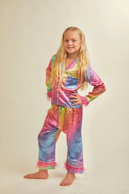 Sparkle Feather 2pc PJ Set