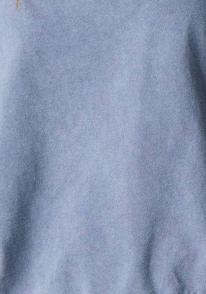 Perugia Sweatshirt w/ Front Splits in Blue Wash