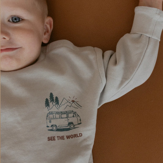 Organic Fleece Sweatshirt - Travel
