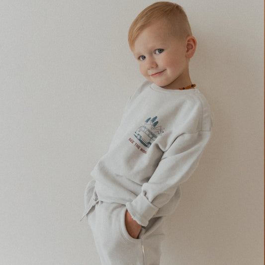 Organic Fleece Sweatshirt - Travel