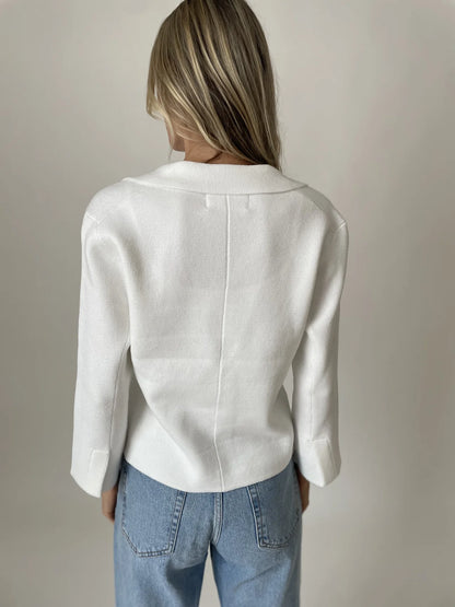 3/4 Sleeve Knit Blazer