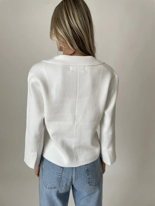 3/4 Sleeve Knit Blazer