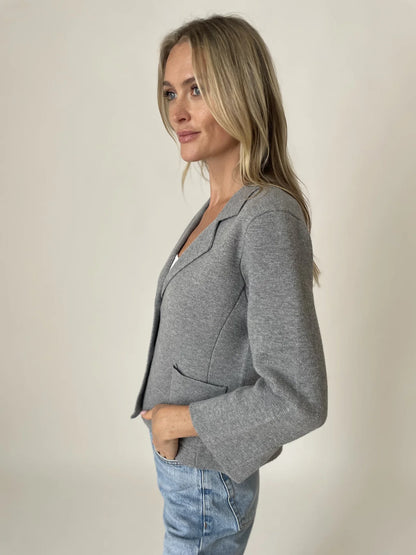 3/4 Sleeve Knit Blazer