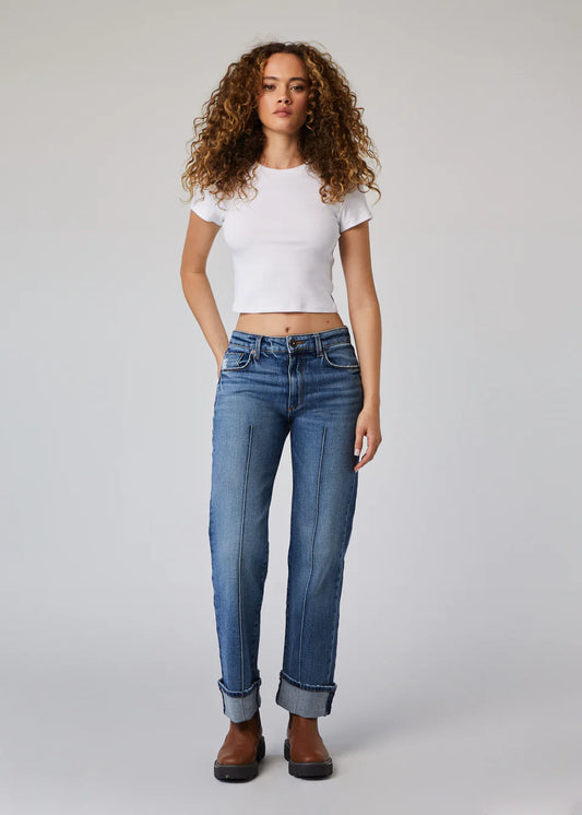 Vincent Roll Up Wide Leg Denim by Edyson