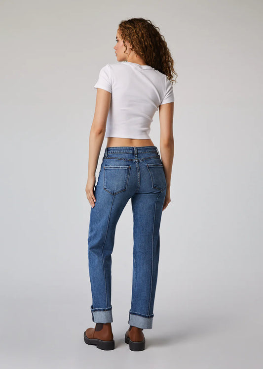 Vincent Roll Up Wide Leg Denim by Edyson