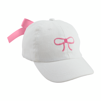Girls Bow Embroidered Hat