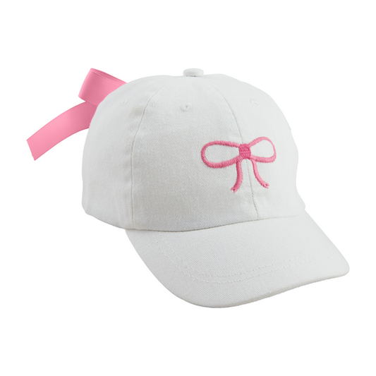 Girls Bow Embroidered Hat